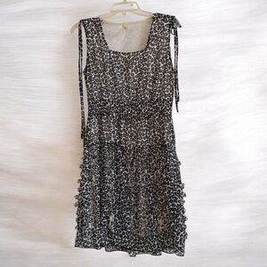 Lightweight Animal Print Sleeveless Dress